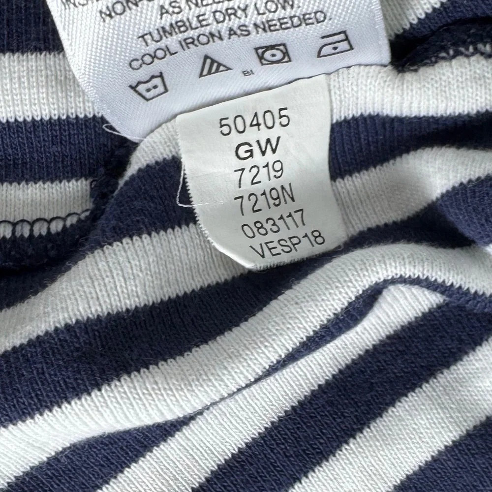 Hanna Andersson Navy/White Striped‎ Play Dress Sz 5